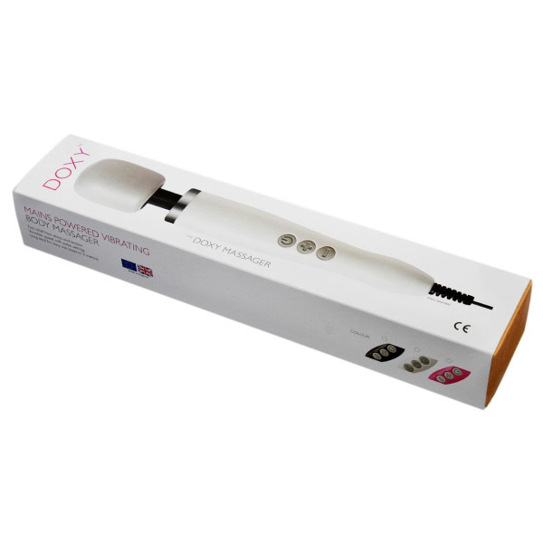 Вибромассажер DOXY Original Purple, очень мощный, питание 220В, пульсирующие вибрации, Doxy (Великобритания) - IntimLand