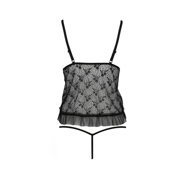 Боди монокини с открытой грудью Passion JUSTINA BODY L/XL, black, Passion (Польша) - IntimLand