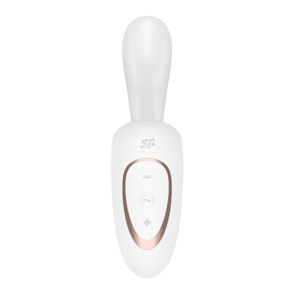 Вагинально-клиторальный вибратор Satisfyer G for Goddess 1 White, 2 мотора, Satisfyer (Германия) - IntimLand