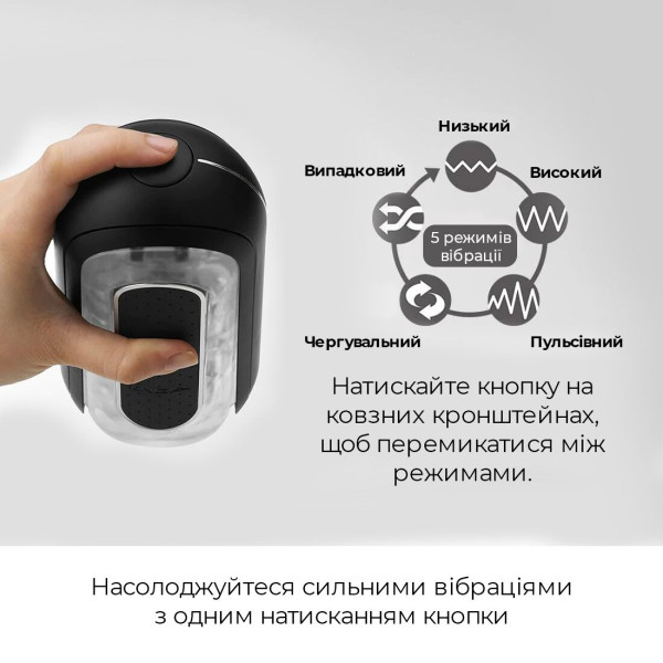 Вибромастурбатор Tenga Flip Zero Electronic Vibration Black, изменяемая интенсивность, раскладной, Tenga (Япония) - IntimLand