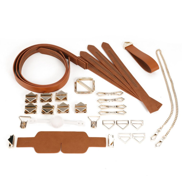 БДСМ-набор LOCKINK Bondage & Restraint Brown Set, LOCKINK - IntimLand