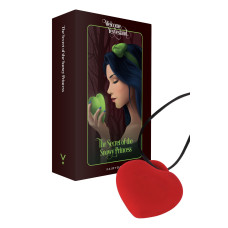 Мини-вибратор «Сердечко» FairyGasm PleasureStone red, 9 режимов, на шнурке