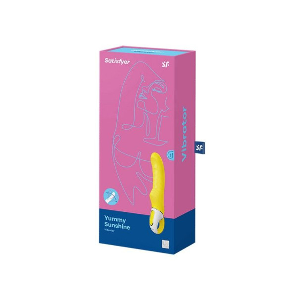 Мощный вибратор Satisfyer Vibes Yummy Sunshine с гибким стволом и стимулирующим рельефом, 12 режимов, Satisfyer (Германия) - IntimLand