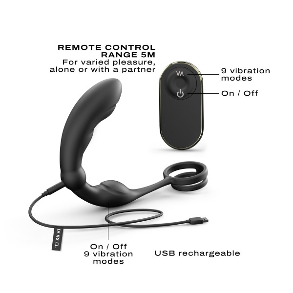 Массажер простаты Dorcel P-Ring с эрекционным кольцом и пультом ДУ, Dorcel (Франция) - IntimLand