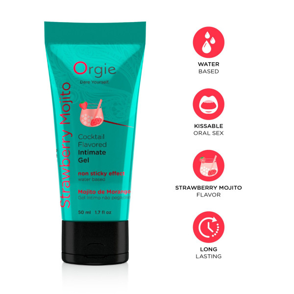 Лубрикант на водной основе Orgie - Lube Tube Strawberry Mojito (50 мл), Orgie - IntimLand