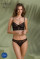 Комплект Passion DROSERA SET black, L/XL, сетка+кружево, бюстье и трусики танга, Passion (Польша) - IntimLand