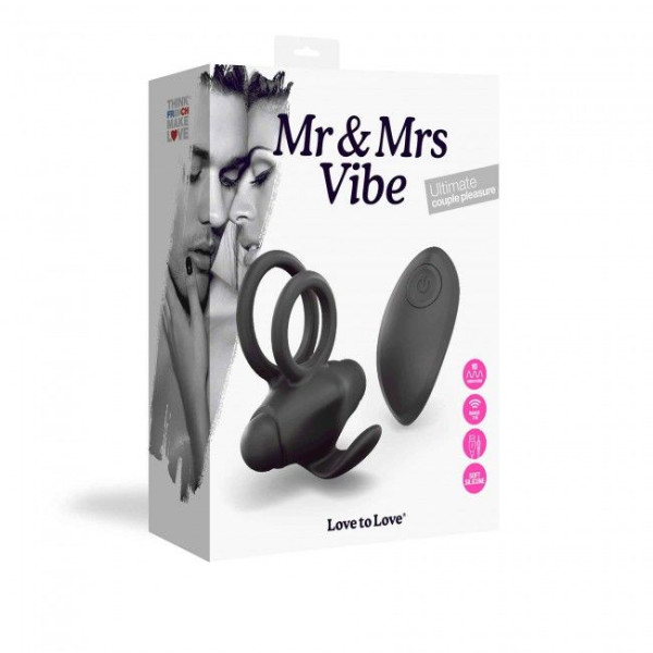 Эрекционное виброкольцо Love To Love Mr & Mrs VIBE с пультом ДУ, Love To Love (Франция) - IntimLand