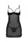 Эротический пеньюар Passion MARINA CHEMISE, XXL/XXXL, black, Passion (Польша) - IntimLand