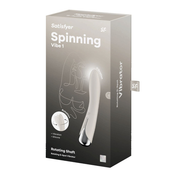 Вибратор точки G с вращением Satisfyer Spinning Vibe 1 Beige, 2 мотора, Satisfyer (Германия) - IntimLand