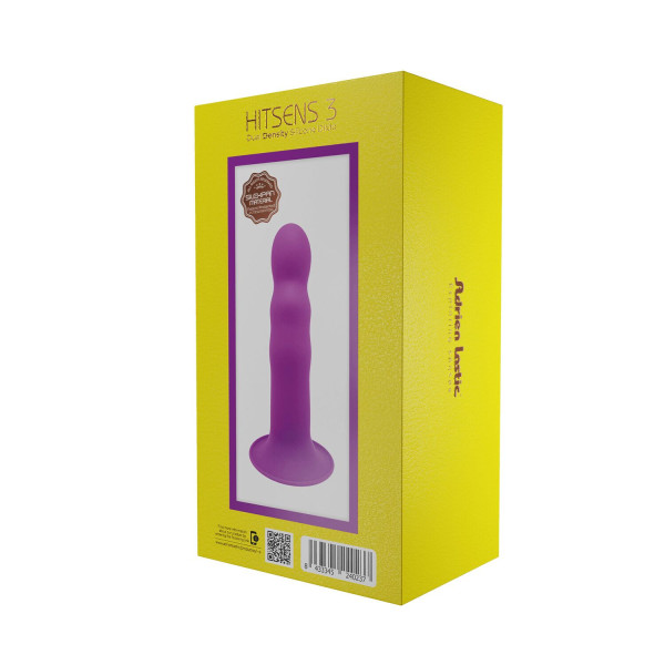 Дилдо с присоской Adrien Lastic Hitsens 3 Purple, отлично для страпона, диам. 4,1см, длина 18,2см, Adrien Lastic (Іспанія) - IntimLand
