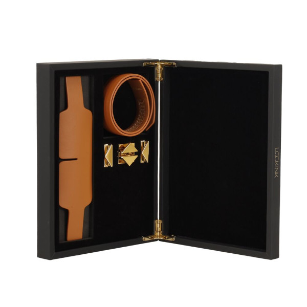 Маска на глаза LOCKINK Blindfold Kit- Brown, LOCKINK (Китай) - IntimLand