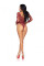 Сітчасте боді зі стразами Leg Avenue Crystalized fishnet bodysuit Burgundy One Size