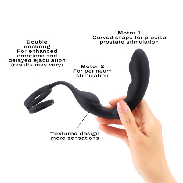 Массажер простаты Dorcel P-Ring с эрекционным кольцом и пультом ДУ, Dorcel (Франция) - IntimLand