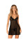 Пеньюар та трусики Obsessive Latinesa babydoll & thong XL/2XL