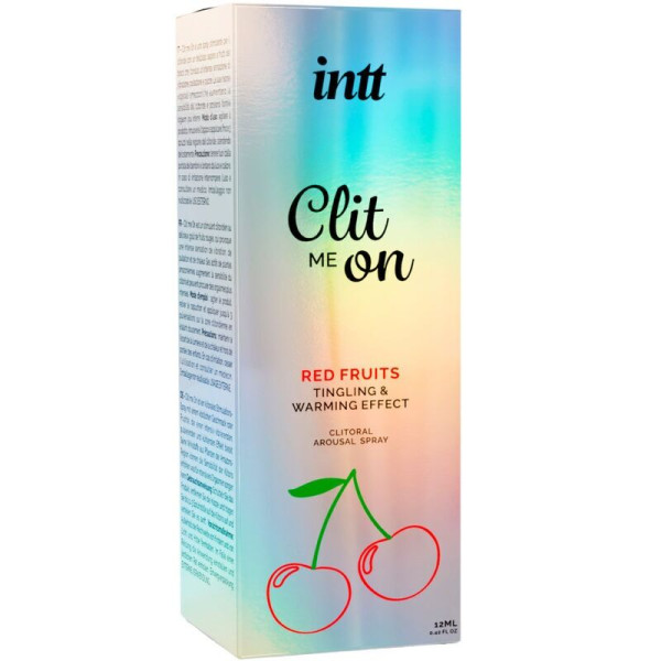 Возбуждающий спрей для клитора Intt Clit Me On Red Fruits Warming Effect 12 мл, согревающий эффект, Intt (Бразилия-Португалия) - IntimLand