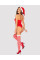 Боди Obsessive Kissmas teddy red L/XL, Obsessive (Польща) - IntimLand