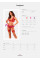 Комплект белья Obsessive Lacelove cupless 3-pcs set XL/2XL Red, бюстгальтер, стринги, пояс для чулок, Obsessive (Польща) - IntimLand