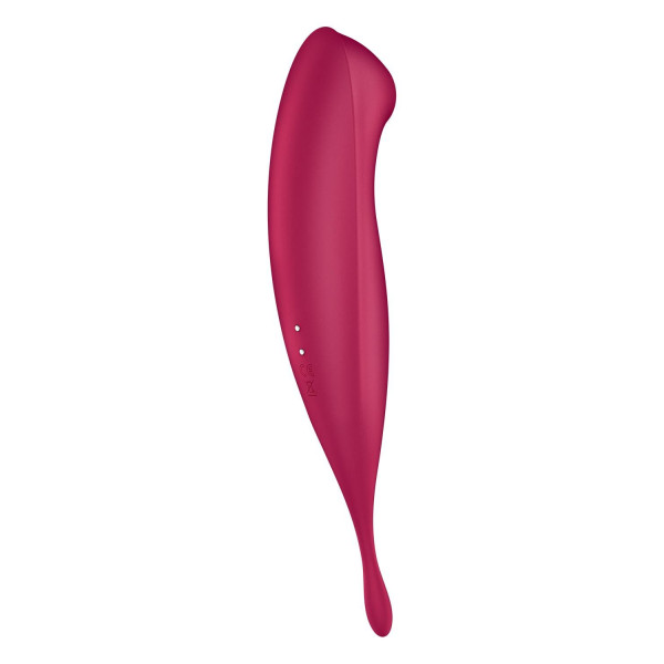 Смарт-вибратор для клитора с вакуумной стимуляцией Satisfyer Twirling Pro+ dark red, Satisfyer (Германия) - IntimLand