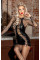 Сукня Noir Handmade F291 Powerwetlook dress with double lace-up front - M