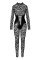 Комбинезон Noir Handmade F299 Enigma lace catsuit with underbust bodice - 3XL