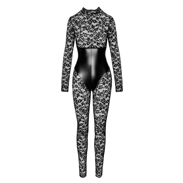 Комбинезон Noir Handmade F299 Enigma lace catsuit with underbust bodice - 3XL