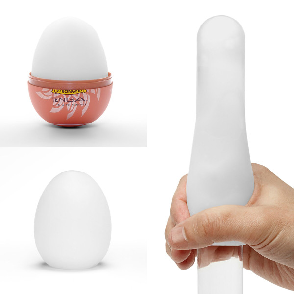 Мастурбатор-яйцо Tenga Egg Shiny II, плотный TPE, пробник лубриканта 5 мл, Tenga (Япония) - IntimLand