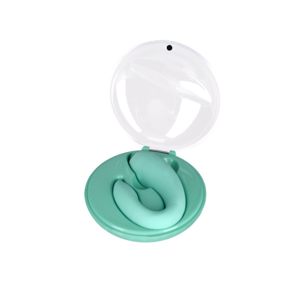 Вибратор для пар FairyGasm PleasureBerry green, зарядный кейс, пульт ДУ, FairyGasm (Польща) - IntimLand