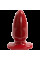 Анальная пробка-втулка Doc Johnson Red Boy - Large 5 Inch, макс. диаметр 5,5см, Doc Johnson (США) - IntimLand