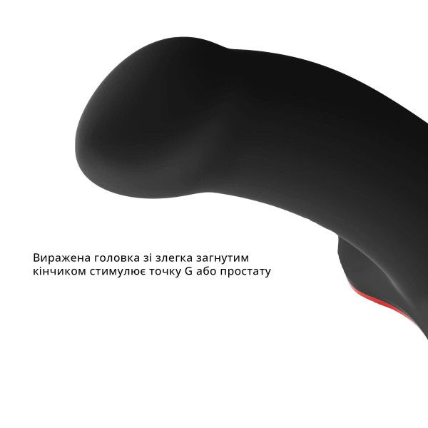 Фаллоимитатор Fun Factory AMOR, черный, длина 14,6 см, диаметр 3,7 см, изогнутый, Fun Factory (Германия) - IntimLand