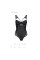 Боди из эко-кожи и кружева Passion LOONA BODY XXL/XXXL, black, Passion (Польша) - IntimLand