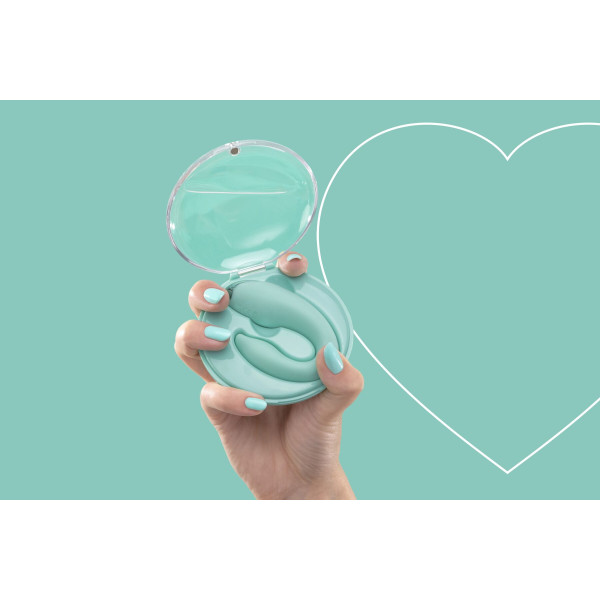 Вибратор для пар FairyGasm PleasureBerry green, зарядный кейс, пульт ДУ, FairyGasm (Польща) - IntimLand