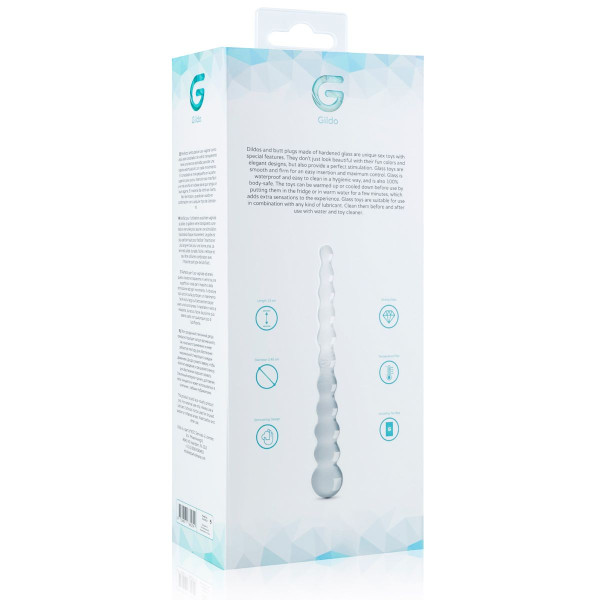 Стеклянный дилдо в виде бусин Gildo Glass Dildo No. 20, Gildo (Нидерланды) - IntimLand