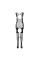 Ажурный бодистокинг с чулками Passion BS082 black, Passion (Польша) - IntimLand
