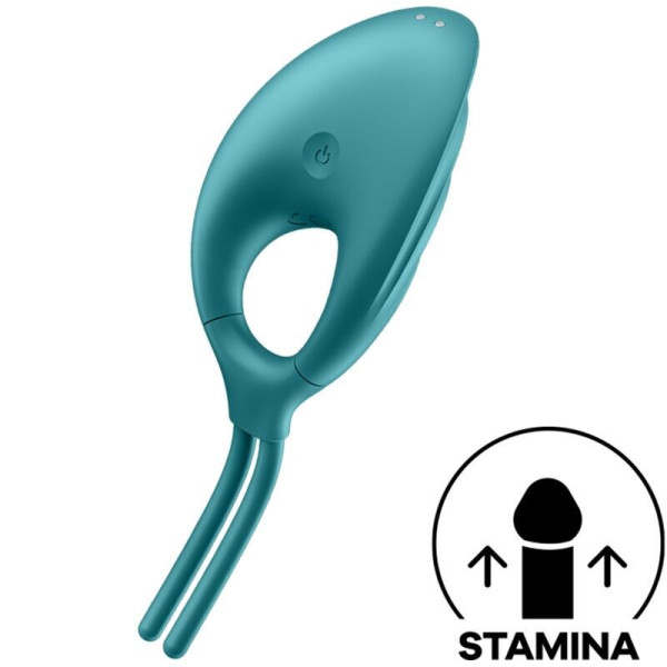 Эрекционное виброкольцо лассо Satisfyer Swordsman Green, крепкая фиксация, 10 режимов, мощный мотор, Satisfyer (Германия) - IntimLand