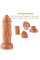 Силіконовий дилдо з вібрацією Hismith Slightly Curved Vibrating Silicone Dildo Monster Series