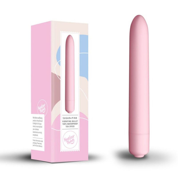 Мини-вибратор SugarBoo Sugar Pink, 10 уровней интенсивности, SugarBoo (Великобритания) - IntimLand