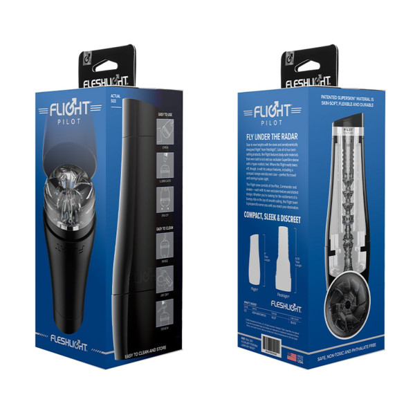 Мастурбатор Fleshlight Flight Pilot (Черный), компактный размер, Fleshlight (США) - IntimLand