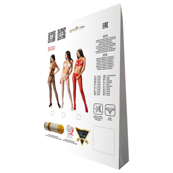 Открытый бодистокинг Passion BS080 red, Passion (Польша) - IntimLand