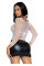 Сетчатый топ Leg Avenue Long Sleeves T-Shirts White, One Size, Leg Avenue (США) - IntimLand