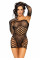 Leg Avenue 2 PC Tube dress and gloves OS Black, Leg Avenue (США)