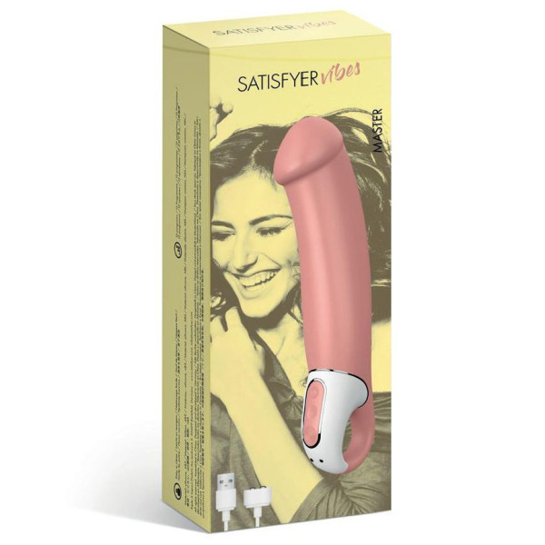 Мощный вибратор Satisfyer Vibes Master, гибкий литой силикон, 12 режимов работы, диаметр 46 мм, Satisfyer (Германия) - IntimLand