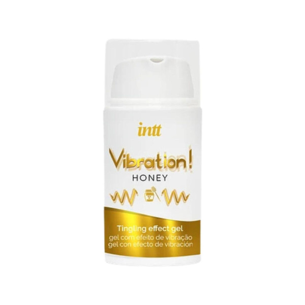 Жидкий вибратор Intt Vibration Honey (15 мл), густой гель, очень вкусный, действует до 30 мин, Intt (Бразилия-Португалия) - IntimLand