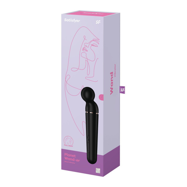 Вибромассажер Satisfyer Planet Wand-er Black/Rosegold, очень мощный, беспроводной, Satisfyer (Германия) - IntimLand