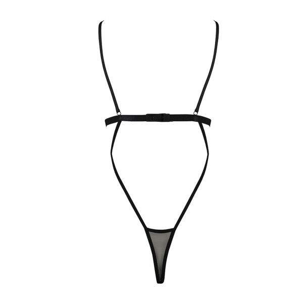 Боди-монокини с открытой грудью Passion DIABOLINA BODY S/M, black, Passion (Польша) - IntimLand