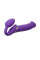 Безремневой страпон с вибрацией Strap-On-Me Vibrating Violet XL, диам. 4,7см, пульт ДУ, регулируемый, Strap-On-Me (Франция) - IntimLand