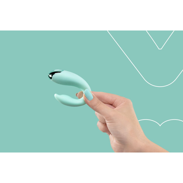 Вибратор для пар FairyGasm PleasureBerry green, зарядный кейс, пульт ДУ, FairyGasm (Польща) - IntimLand