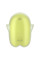 Вакуумний кліторальний стимулятор з вібрацією Satisfyer Glowing Ghost Yellow, світиться в темряві