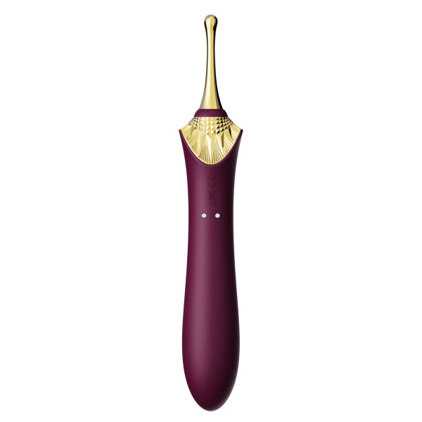 Мультифункциональный вибратор Zalo — Bess 2 Velvet Purple, 4 насадки, подогрев, Zalo (США) - IntimLand