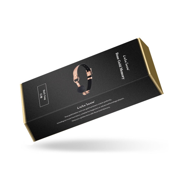 Кляп Liebe Seele Rose Gold Memory Ball Gag, Liebe Seele - IntimLand
