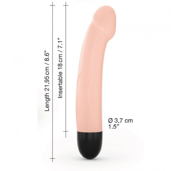 Вибратор Dorcel Real Vibration M Flesh 2.0, диам 3,7см, перезаряжаемый, для точки G, Dorcel (Франция) - IntimLand